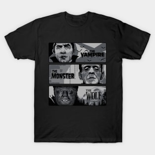 The Vampire The Monster and The Wolf T-Shirt